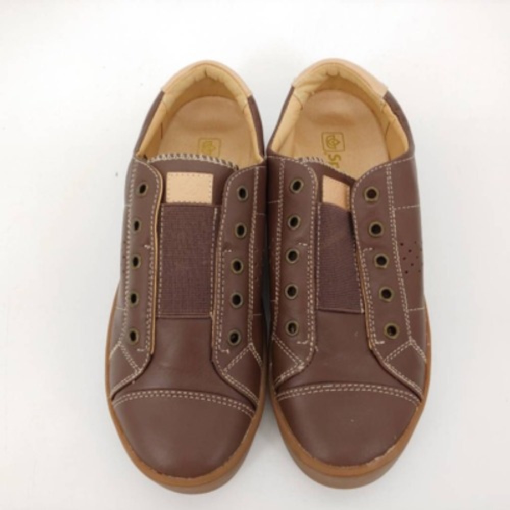 Spenco‎ Shoes  Womens Athletic Sneakers Brown Low Top Lace Up Slip On 6.5